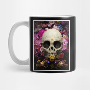 cranium flowers Mug